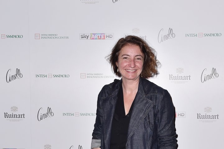 MILAN, ITALY - APRIL 11:  Guest attends Save The Artistic Heritage - Vernissage Cocktail on April 11, 2018 in Milan, Italy. 