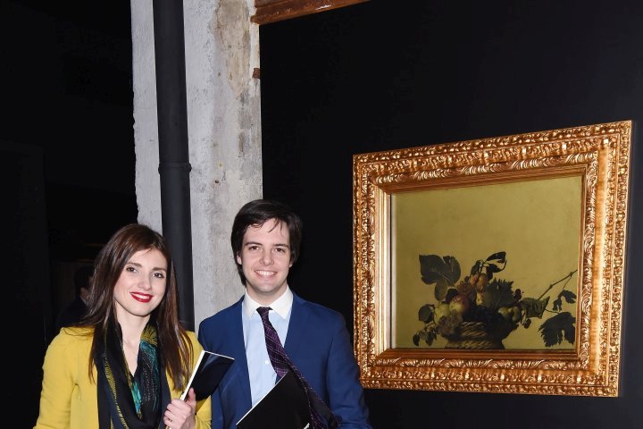 MILAN, ITALY - APRIL 11:  Guests attend Save The Artistic Heritage - Vernissage Cocktail on April 11, 2018 in Milan, Italy.  