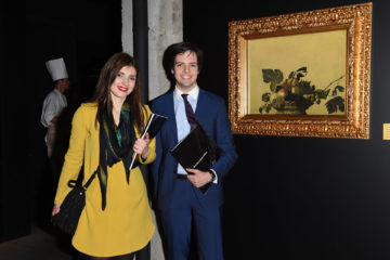 MILAN, ITALY - APRIL 11:  Guests attend Save The Artistic Heritage - Vernissage Cocktail on April 11, 2018 in Milan, Italy. 