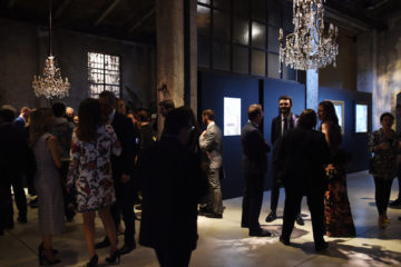 MILAN, ITALY - APRIL 11:  General view during the Save The Artistic Heritage - Vernissage Cocktail on April 11, 2018 in Milan, Italy.  
