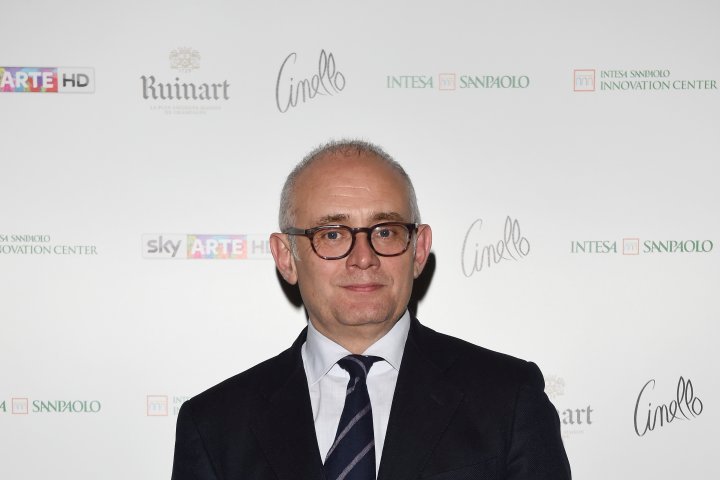 MILAN, ITALY - APRIL 11:  Marco Carminati attends Save The Artistic Heritage - Vernissage Cocktail on April 11, 2018 in Milan, Italy.  