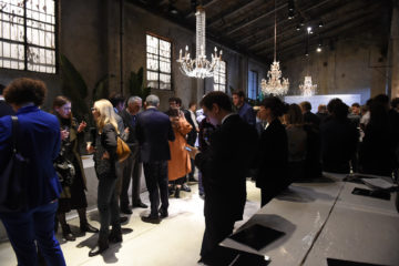 MILAN, ITALY - APRIL 11:  General view during the Save The Artistic Heritage - Vernissage Cocktail on April 11, 2018 in Milan, Italy.  
