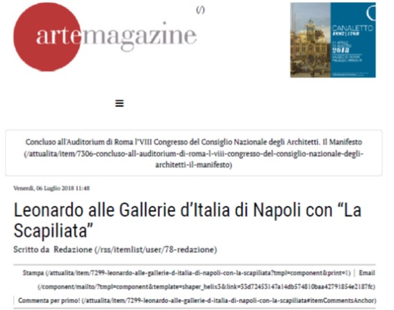Leonardo alle Gallerie d’Italia di Napoli con “La Scapiliata”
