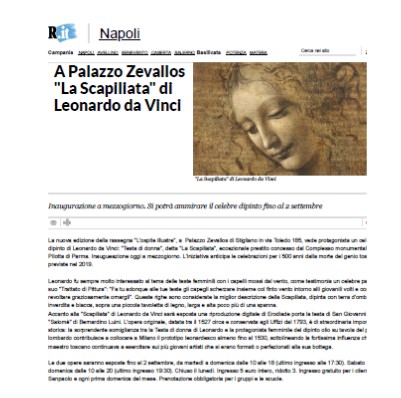 A Palazzo Zevallos “La Scapiliata” di Leonardo da Vinci